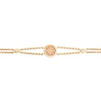 Fabergé Heritage 18ct Yellow Gold 0.12ct Diamond White Enamel Bracelet