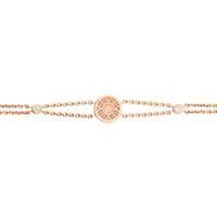 faberge heritage 18ct rose gold 012ct diamond pink enamel bracelet