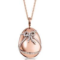 Fabergé 18ct Rose Gold 1.00ct Diamond Heritage Cadeau Egg Pendant