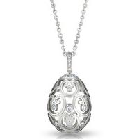 Faberge Imperial Imperatrice White Gold 0.40ct Diamond Pendant