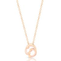 faberge rococo 18ct rose gold pink enamel small pendant