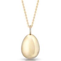 faberge simple pendant 18ct yellow gold