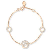 Faberge Rococo 18ct Rose Gold 0.30ct Pave Diamond Bracelet