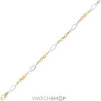 Fancy Two-Tone Link Bracelet 7.5/19cm