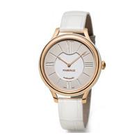 Faberge Watch Lady 18ct Rose Gold White Dial