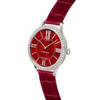 Faberge Watch Lady 18ct White Gold Red Enamel Dial