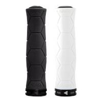 Fabric Semi Ergo Lock On Grips - White