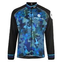Fat Lad At The Back - Camo LS Reflective Jersey Blue/Black 44