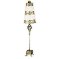 FB/POMPADOUR/TL 1 Light Silver White and Gold Table Lamp