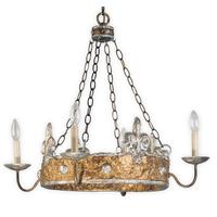 fbcrown4 4 light gold and silver chandelier