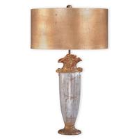 FB/BIENVILLE/TL 1 Light Silver Gold and Brown Table Lamp