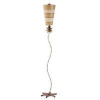 FB/ANEMONE/FL 1 Light Gold Leaf & Creme Floor Lamp