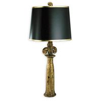FB/TECHE/TL 1 Light Black and Gold Table Lamp