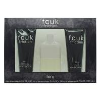 fcuk friction him gift set 100ml edt 200ml body wash 200ml aftershave  ...