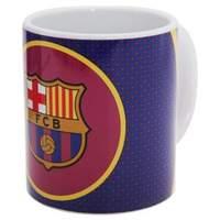 Fc Barcelona Football Mug With Logo