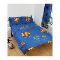 FC Barcelona Patch Double Duvet Cover and Pillowcase Set