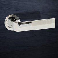 FCR413CP Monza Forme Designer Lever on Contempo Round Rose - Polished Chrome