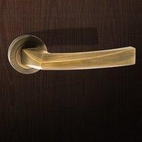 FCR268YB Crystal Forme Designer Lever on Contempo Round Rose - Yester Bronze