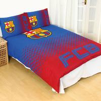 Fc Barcelona Fade Double Duvet Cover And Pillowcase Set