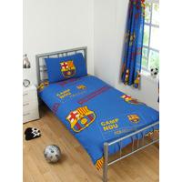 FC Barcelona Patch Single Duvet Cover and Pillowcase Set