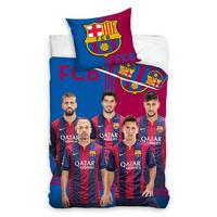 FC Barcelona Team Single Duvet Cover and Pillowcase Set