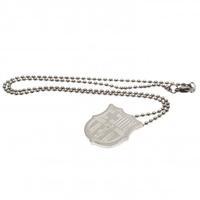 F.C. Barcelona Stainless Steel Pendant &amp;amp; Chain CR