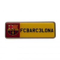 F.C. Barcelona Number Plate Badge
