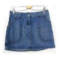 fcuk jeans size 12 regular wash denim mini skirt