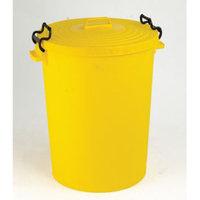 FD DUSTBIN 110L WITH LID YELLOW 382069