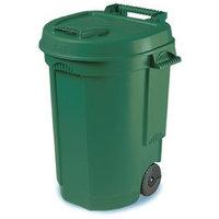 FD DUSTBIN 110L WITH WHEELS GREEN 3834