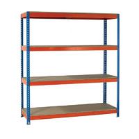 Fd Shelving Heavy Duty Painted Unit Orange/Zinc 379028