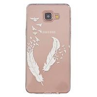 feather pattern pattern relief tpu phone case for samsung galaxy a3201 ...