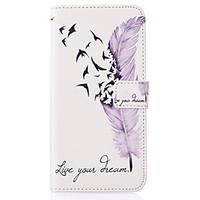 Feather Pattern PU Leather Material Phone Cover for Samsung Galaxy J5/J510/G360/G530/I9060