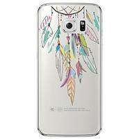 Feathers Necklace Pattern Soft Ultra-thin TPU Back Cover For Samsung GalaxyS7 edge/S7/S6 edge/S6 edge plus/S6/S5/S4