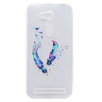 Feather Flower Pattern High Permeability TPU Material Phone Shell For ASUS ZB551KL ZB452KG