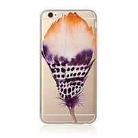 Feathers Pattern TPU Soft Case Cover for Apple iPhone 7 7 Plus iPhone 6 6 Plus iPhone 5 SE 5C iPhone 4