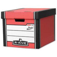fellowes r kive premium presto storage box redwhite 10 pack