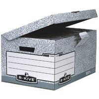 fellowes r kive fliptop storage box grey 10 pack