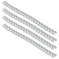 fellowes wire binding element 143mm black 100 pack