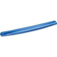 fellowes crystal keyboard anti fatigue wrist rest blue