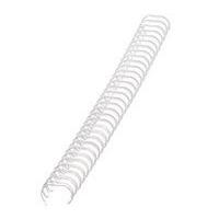 Fellowes Wire Binding Element 12.7mm White 100 Pack