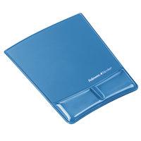 fellowes wrist support mouse pad with wrist pillow blue