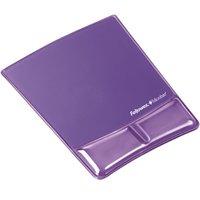 Fellowes Mouse Pad / Wrist Support with Microban Protection Purple