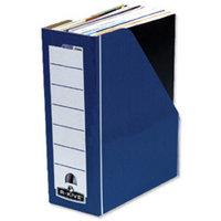 fellowes bluewhite bankers box premium magazine file pack of 10