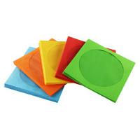 Fellowes 9068901 Assorted Colours CD Paper Envelopes - 50 Pack
