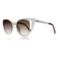 Fendi 0136S Sunglasses Ivory Gold NZ2