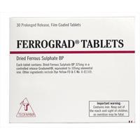 ferrograd tablets 30 prolonged release tablets