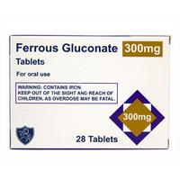 Ferrous Glunconate 300mg Tablets 28