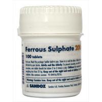 Ferrous Sulphate 100 Tablets 200mg