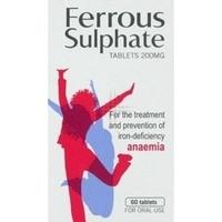 Ferrous Sulphate Tablets 200mg X 60 Tablets